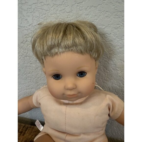 Pleasant Co Boy Bitty Baby Twin American Girl Doll Blue Eyes Blonde Hair CUT - Picture 9 of 10